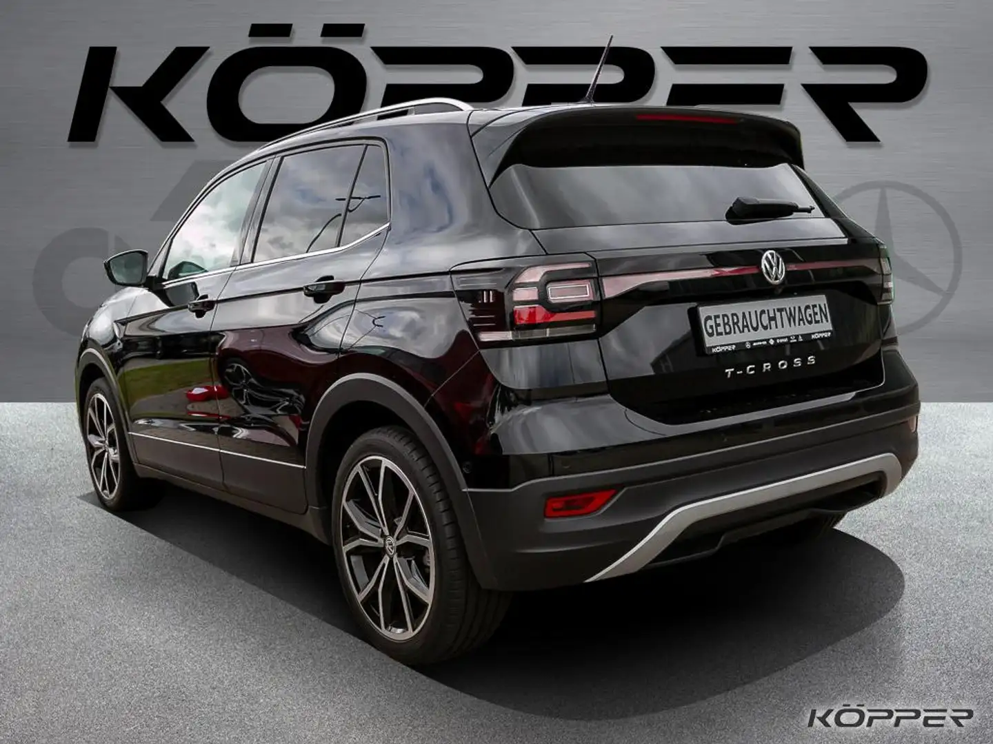 Volkswagen T-Cross 1.0 TSI STYLE ELEGANCE Autom. AHK Navi Schwarz - 2