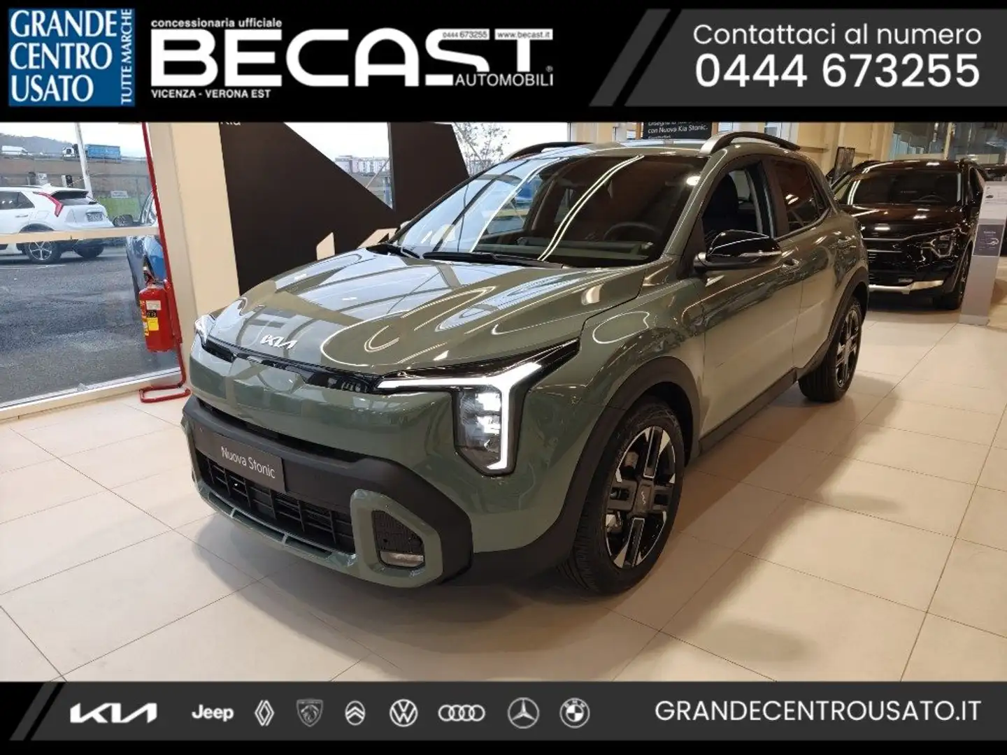 Kia Stonic 1.0 T-GDi 115 CV MHEV MT GT Line - PRONTA CONSEGNA Verde - 1