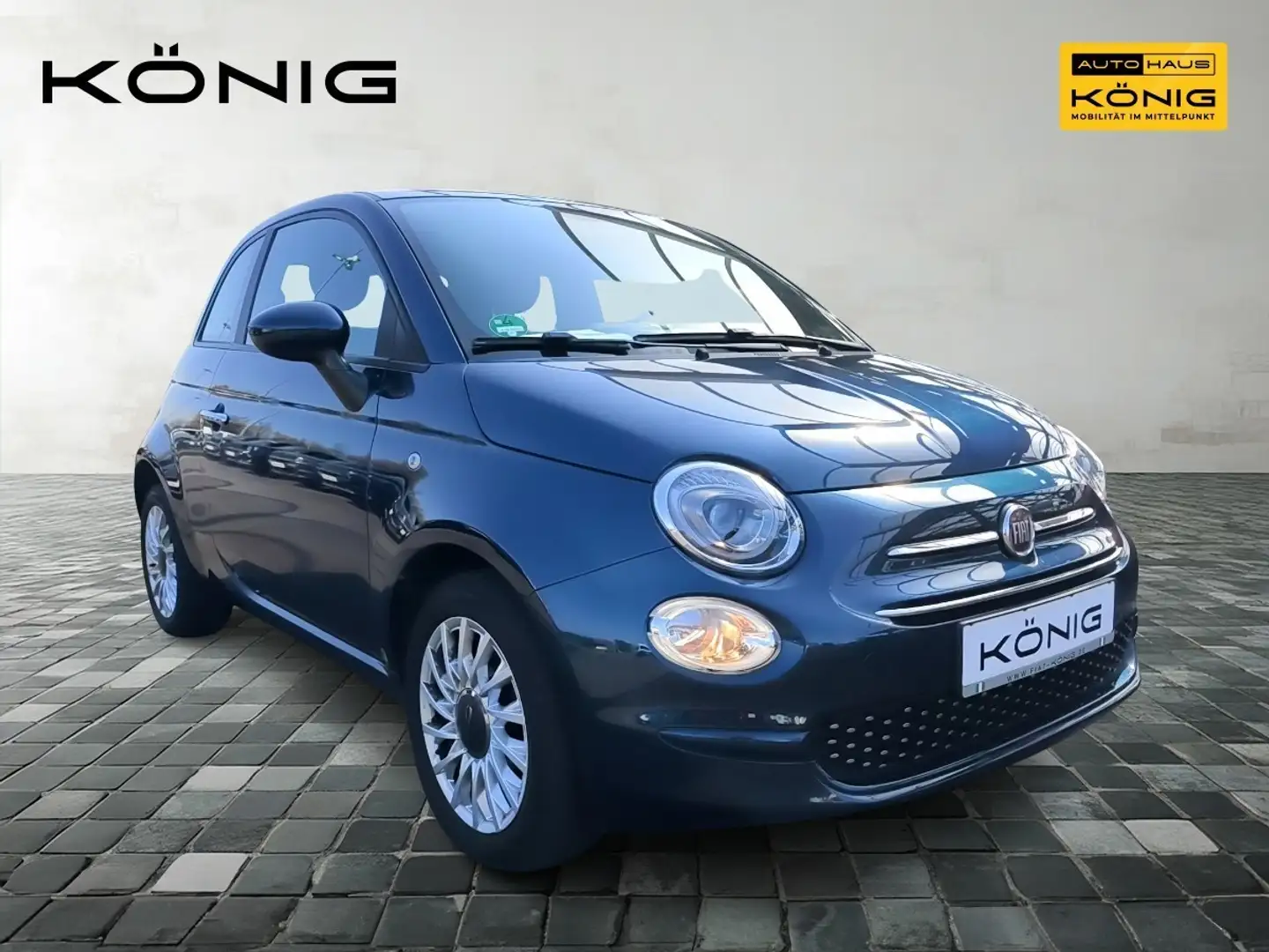 Fiat 500 1.0 Lounge 70PS Klima CarPlay Allwetter Blu/Azzurro - 2