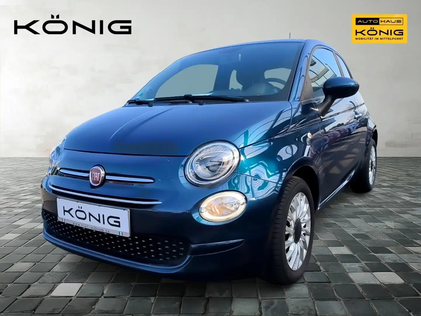 Fiat 500 1.0 Lounge 70PS Klima CarPlay Allwetter Blau - 1