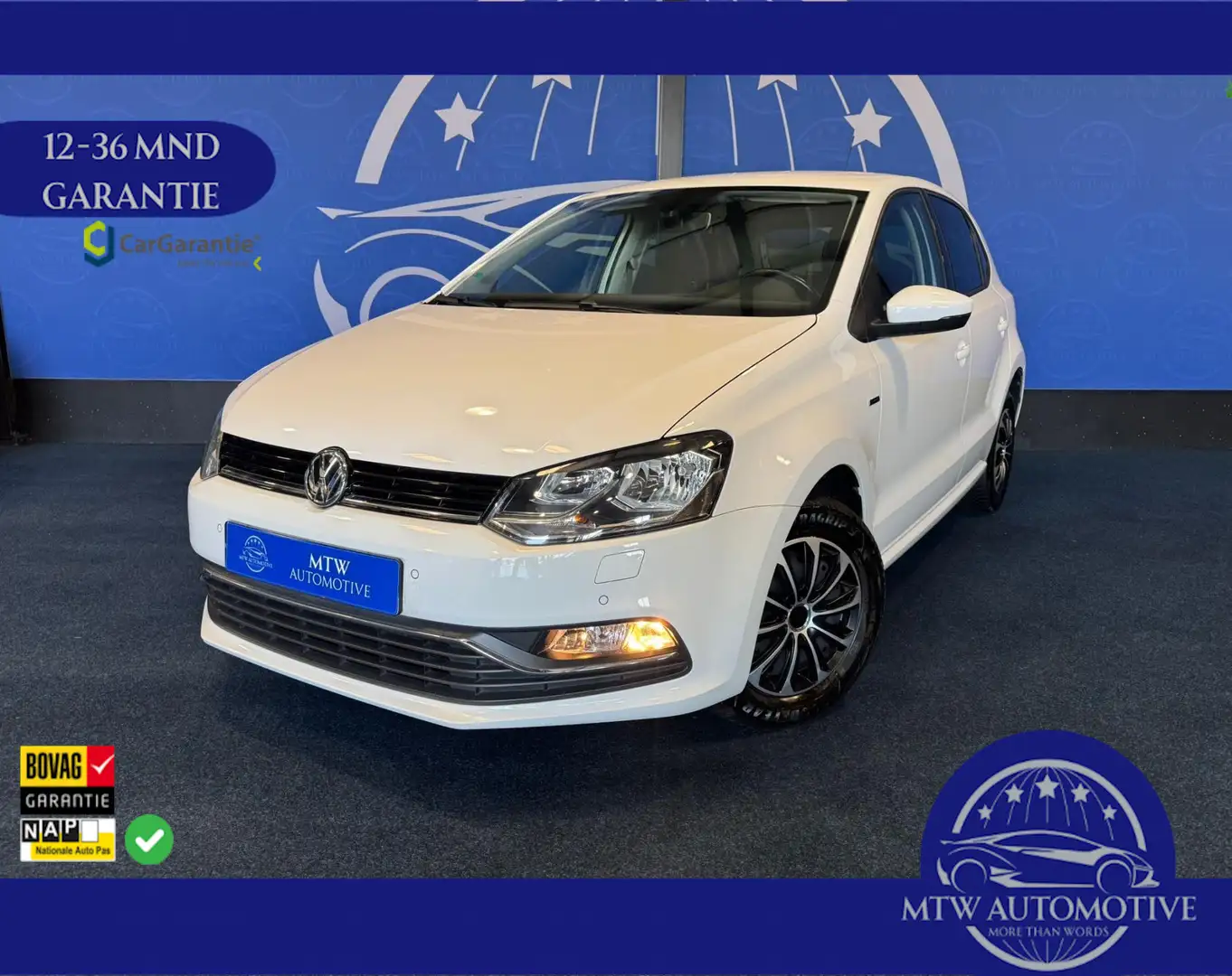 Volkswagen Polo 1.0 75-PK BLUEMOTION-EDITION / HIGHLINE Wit - 1