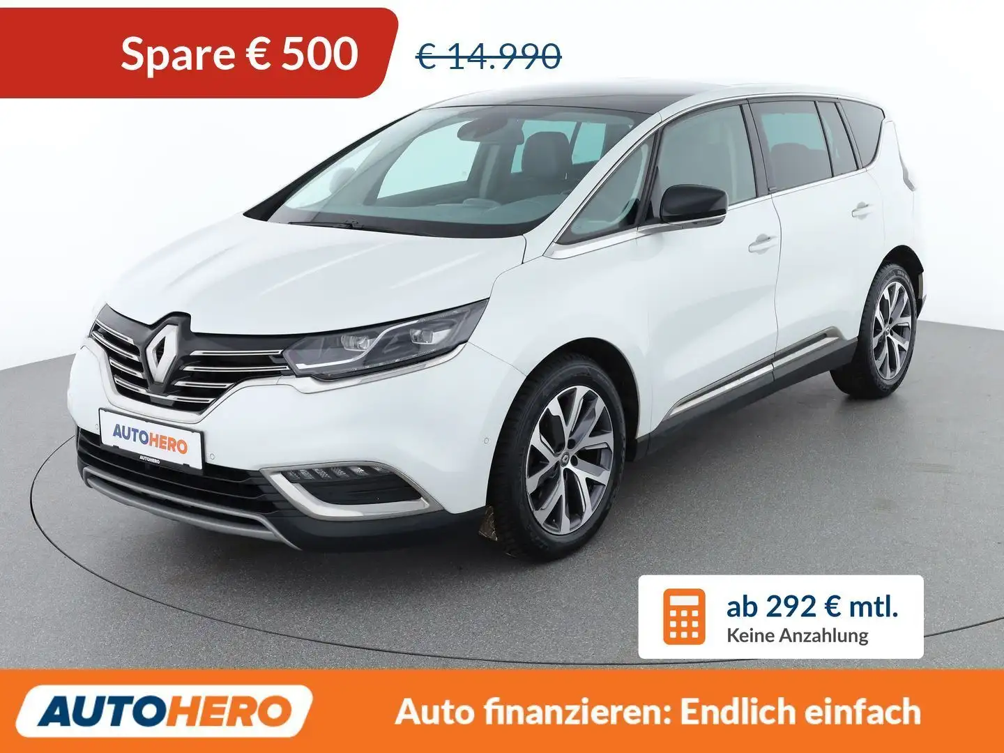 Renault Espace 1.6 dCi Energy Intens Aut. *LED*ACC*SPUR*TOT*CAM* Weiß - 1
