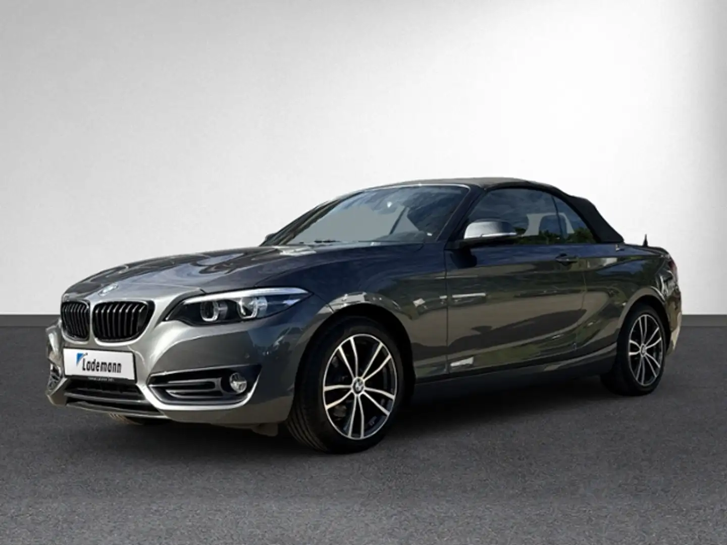 BMW 218 i Sport Line LED+NAVI+AHK+GRA+PARKHILFE+SIHZ Gris - 2
