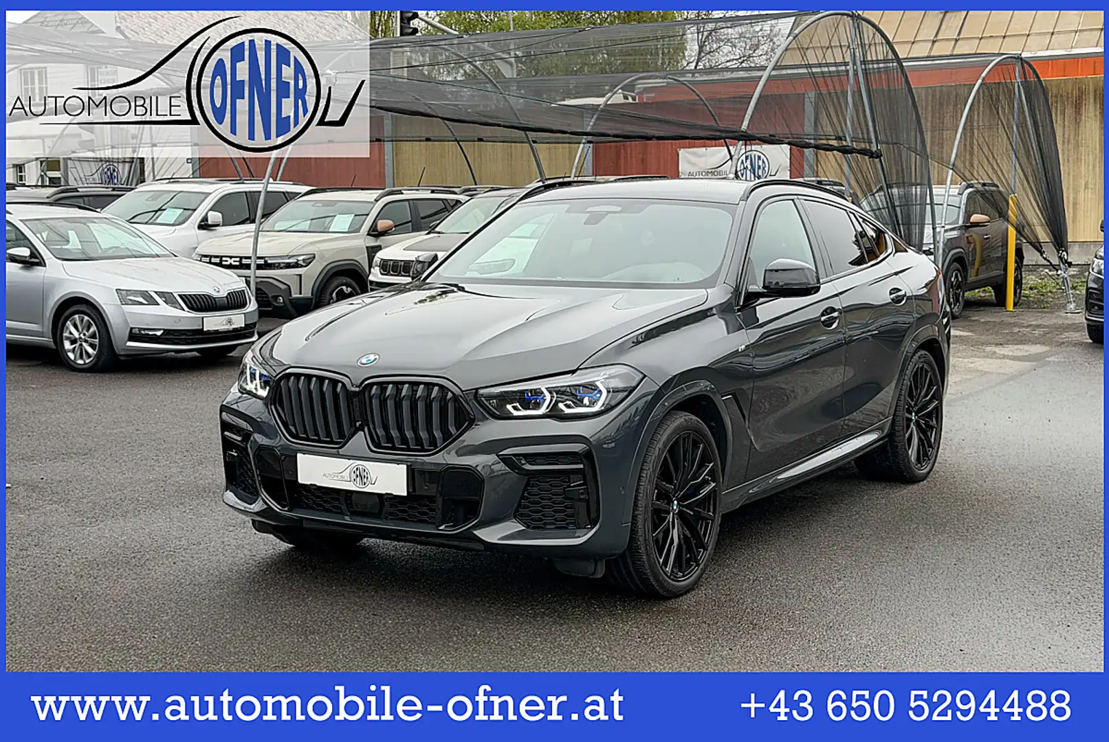 BMW X6 xDrive40d 48V Aut. M-Sport AHK Laser Luft Stand... Grau - 1