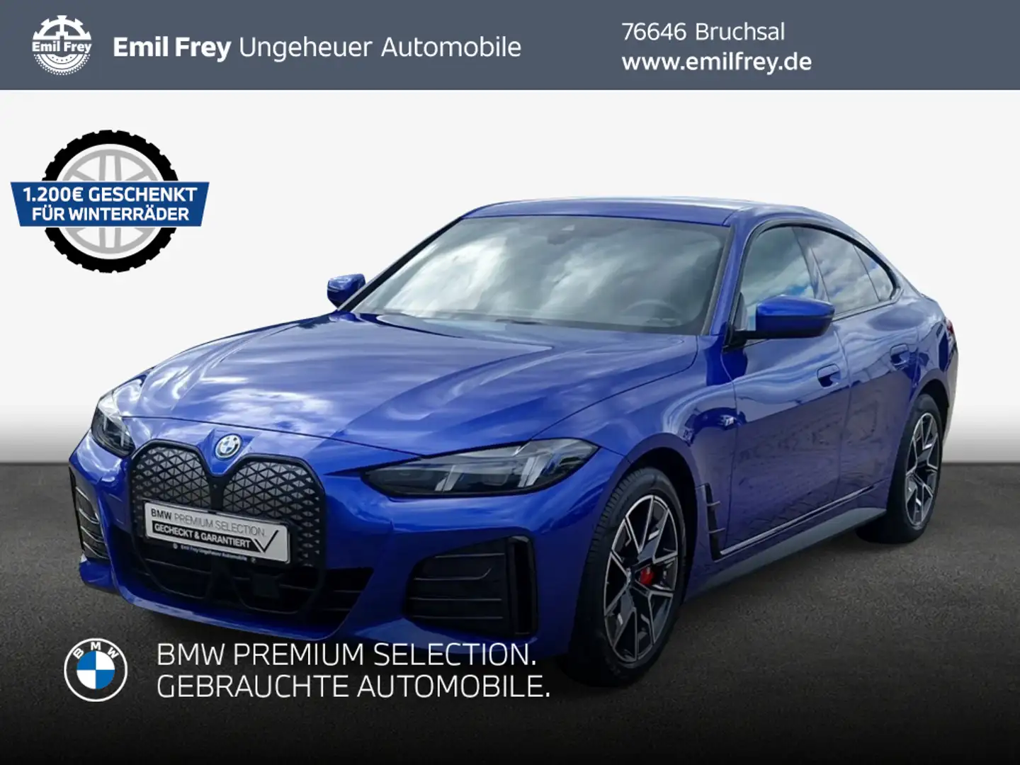 BMW i4 eDrive40 Gran Coupe Blau - 1