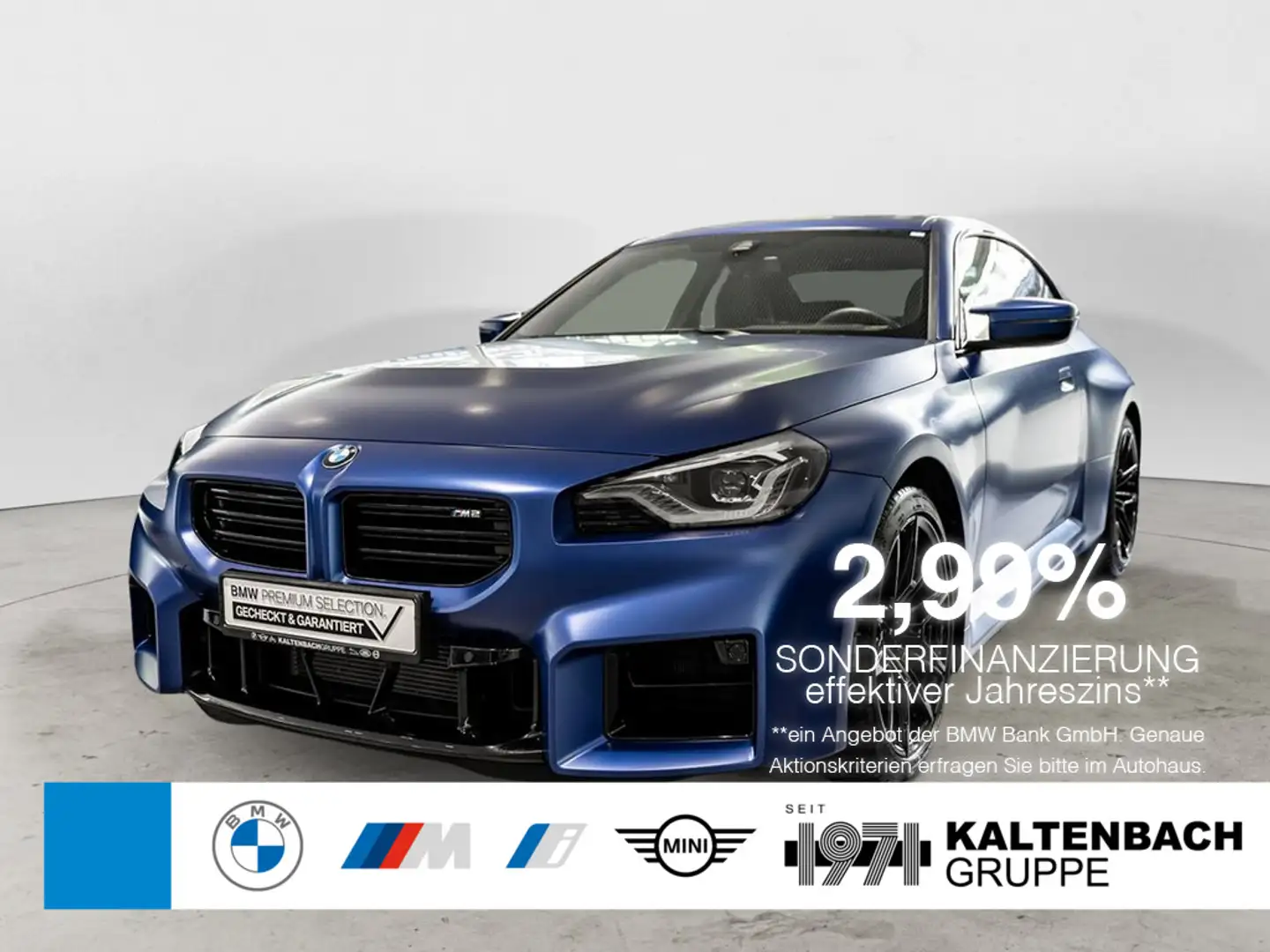 BMW M2 Coupe HUD LED NAVI HGSD H/K KAMERA KEYLESS Modrá - 1