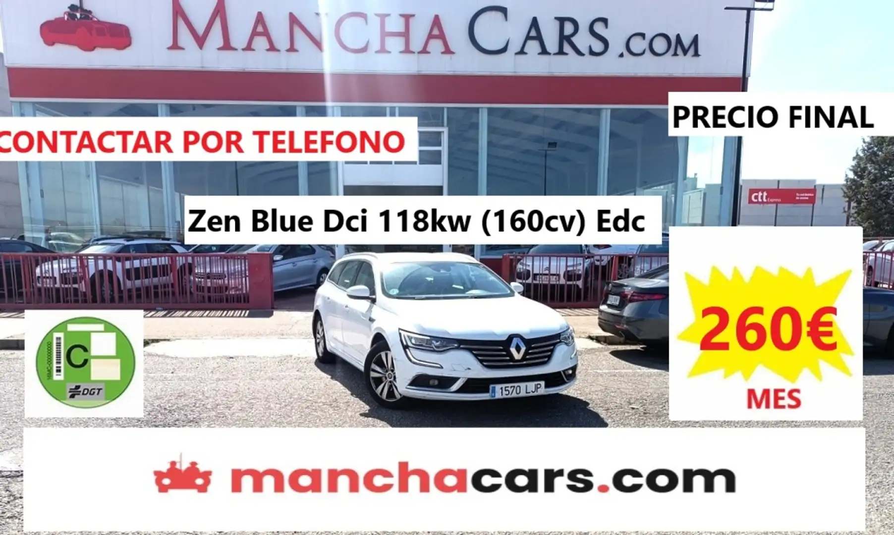 Renault Talisman S.T. 2.0dCi Blue Zen EDC 118kW Blanc - 1