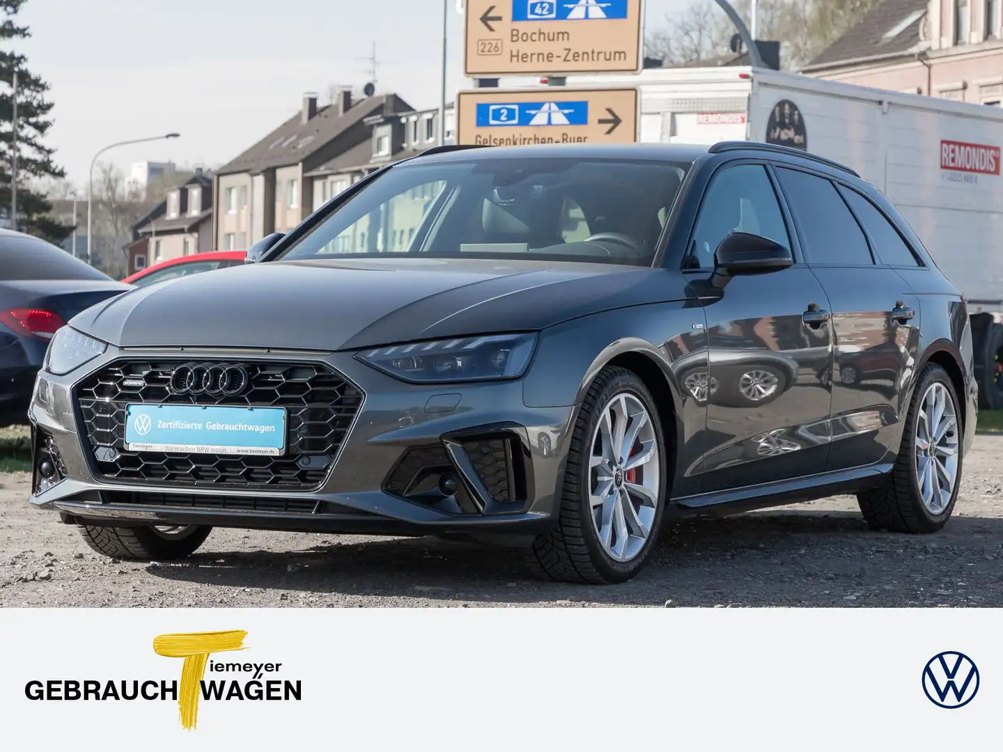Audi A4 40 TFSI Q 2x S LINE LM19 KAMERA NAVI+ V Grau - 1