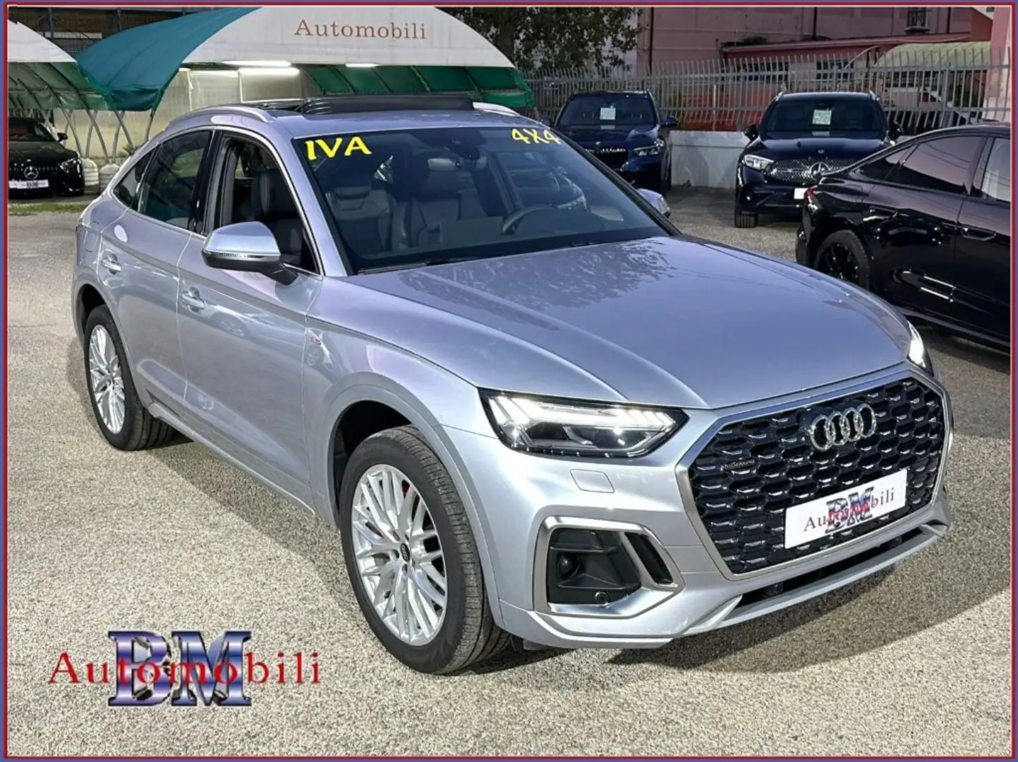 Audi Q5 sportback 40 TDI QUATTRO S RONIC S LINE TETTO C20 Argent - 1