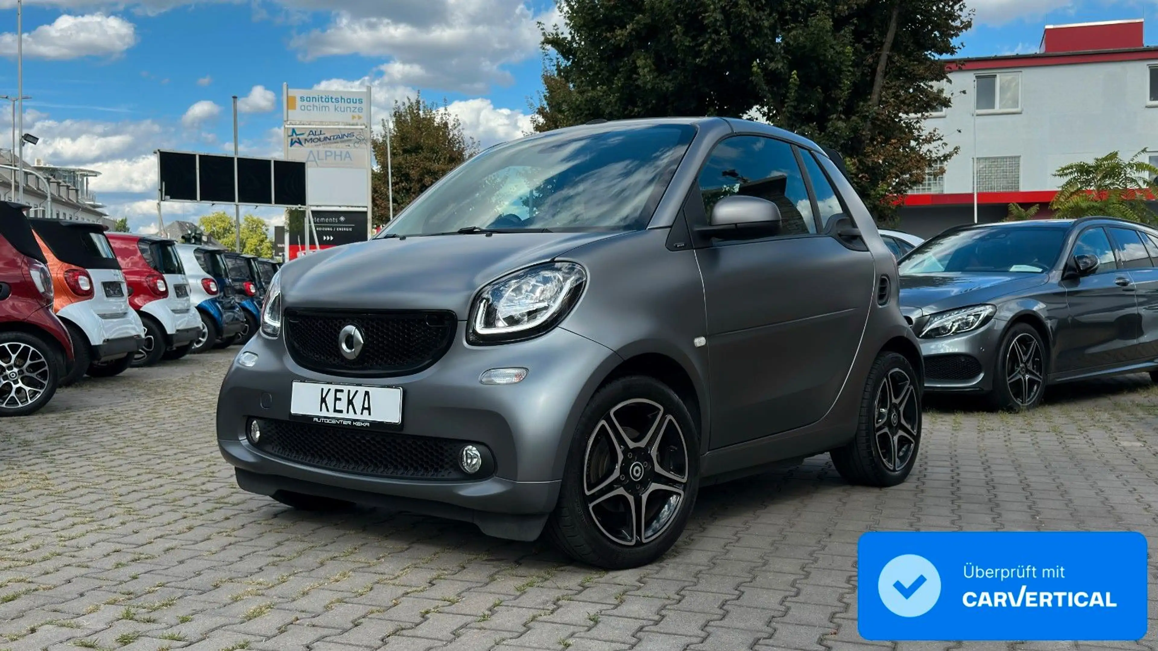 smart forTwo Cabrio TURBO DCT TITANIA MATT GREY! SPORTPAKET!