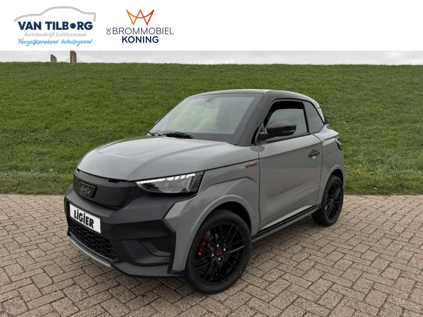 Ligier JS 50 Brommobiel C Sport Ultimate Airco | Stoelverwarmin Grijs - 1