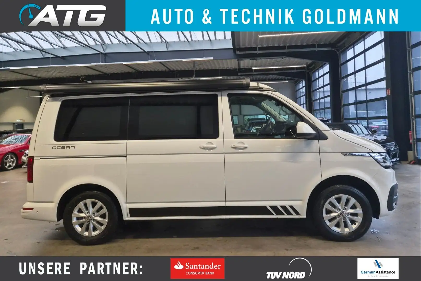 Volkswagen T6 California T6.1 CALIFORNIA OCEAN STANDHZ MARKISE ACC CAMERA Weiß - 1