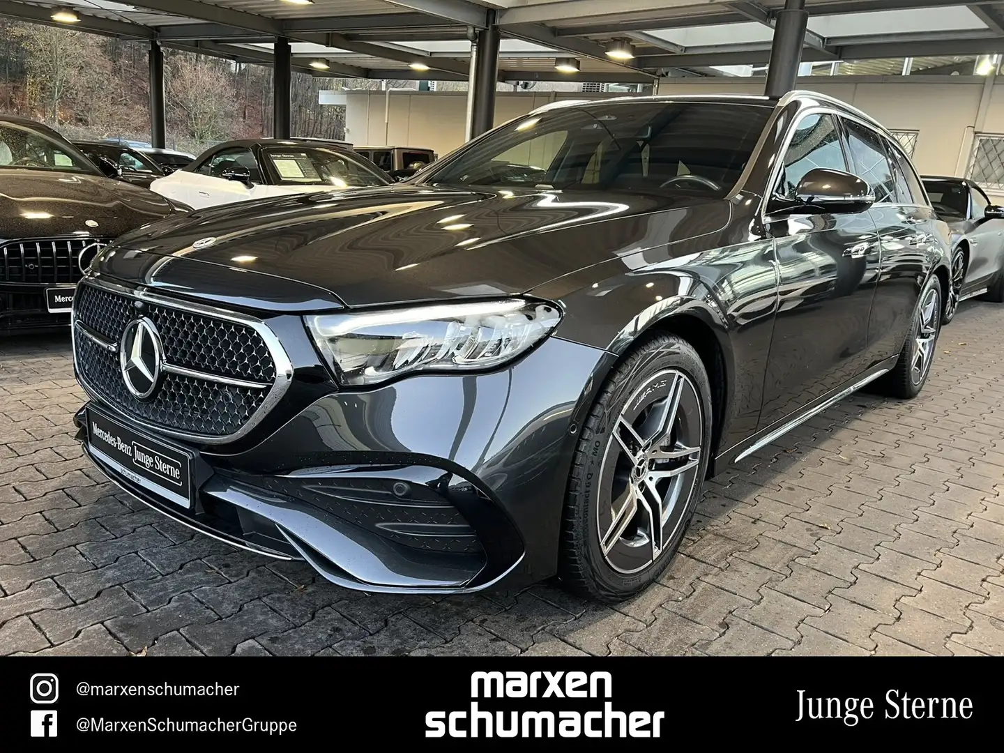 Mercedes-Benz E 300 E 300 de T AMG Line AHK+Winter+Distro+Kamera+Adv Grijs - 1