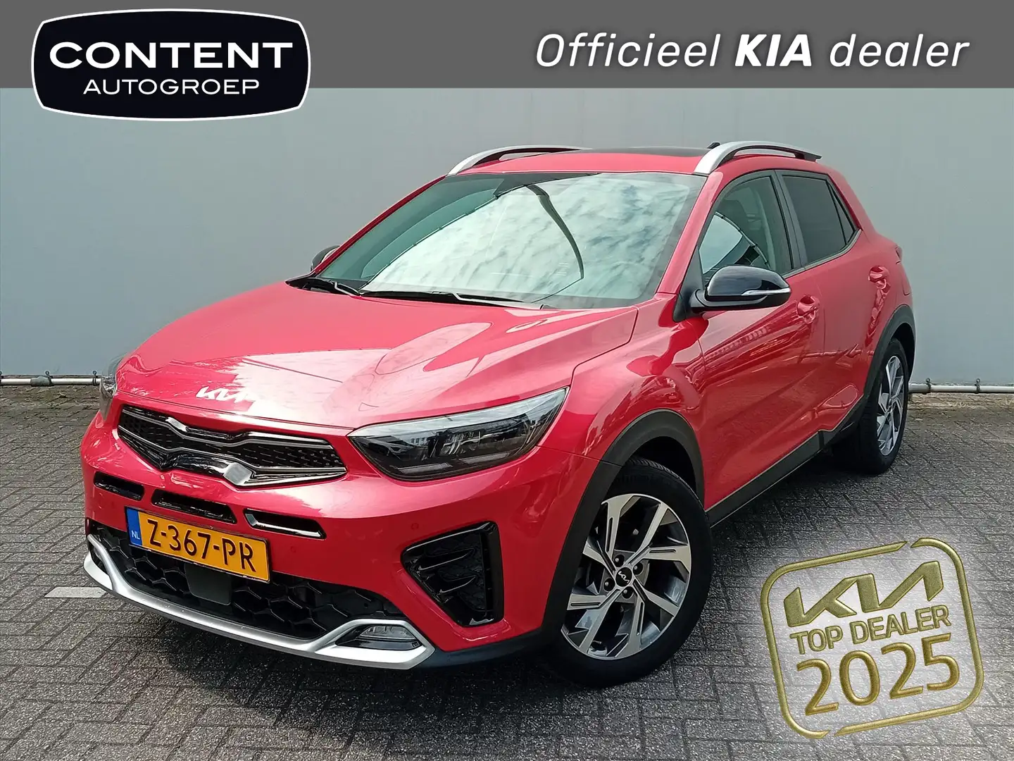 Kia Stonic 1.0 T-GDi 120pk DCT7 GT-PlusLine Rood - 1