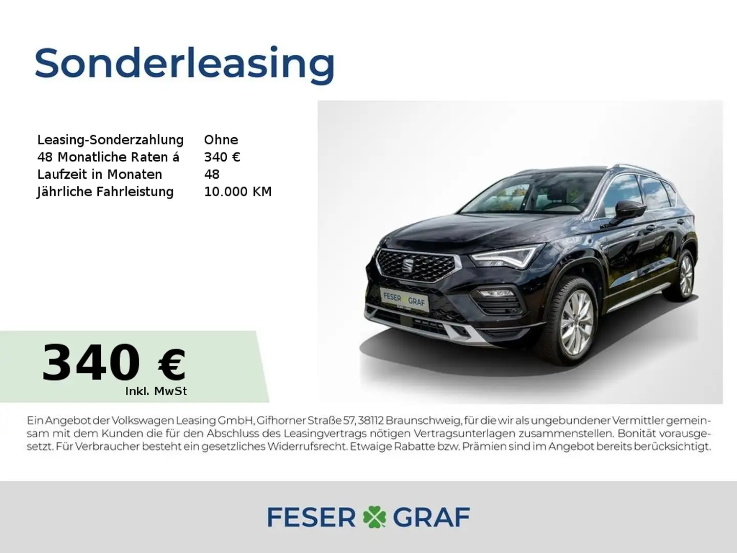 SEAT Ateca Xperience 1.5TSI LED/KAMERA/FULL LINK/NAVI Schwarz - 1