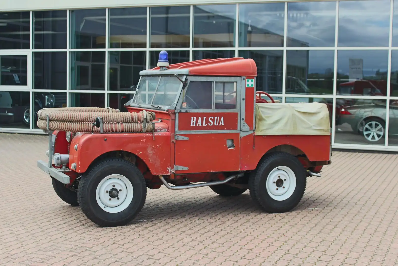 Land Rover Series 1 86 inch Fire Engine Ongerestaureerd originele st Червоний - 2