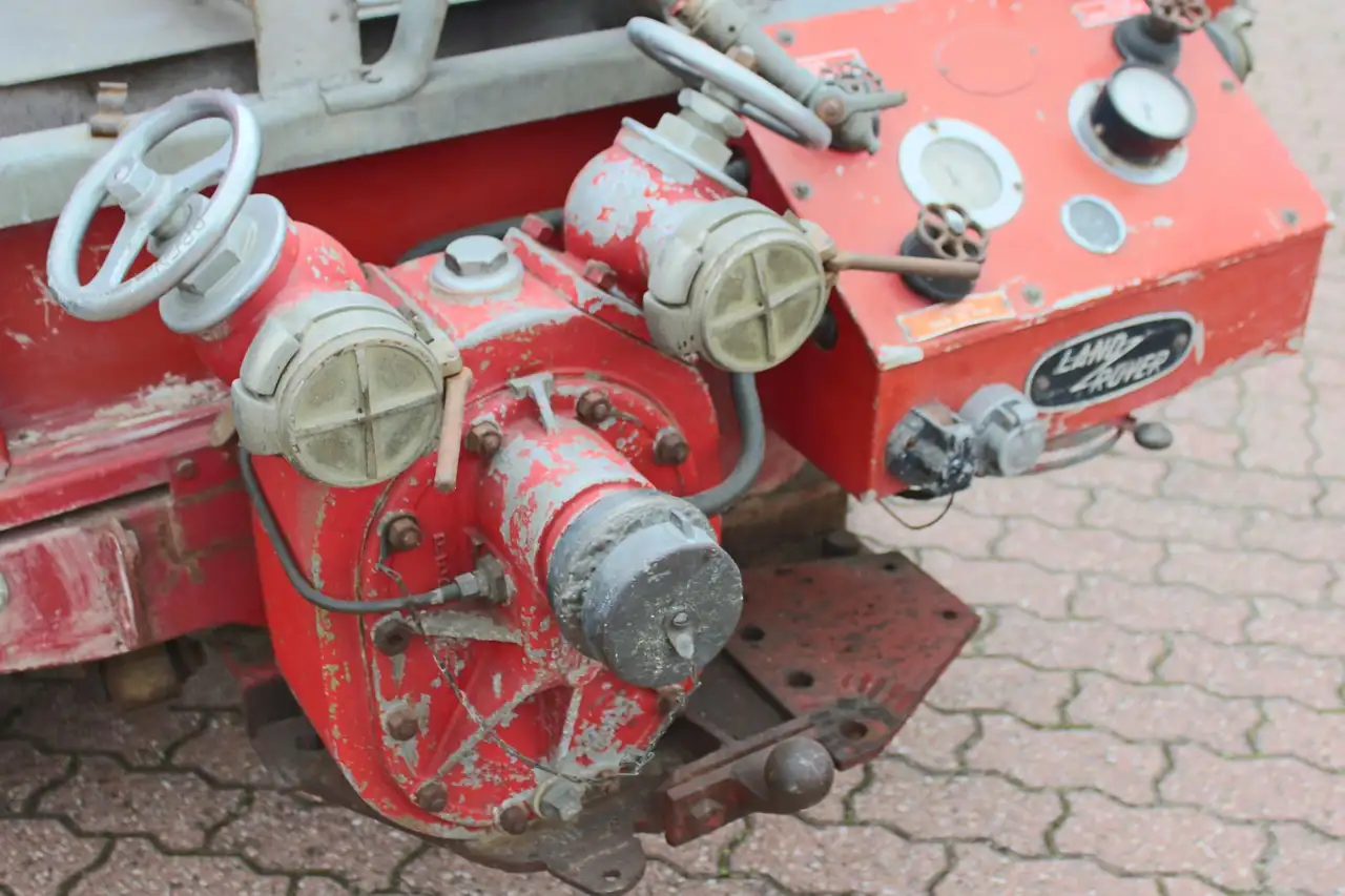Land Rover Series 1 86 inch Fire Engine Ongerestaureerd originele st, foto 12