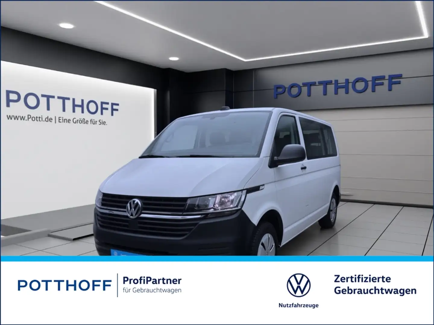 Volkswagen T6.1 Transporter Kombi 2.0 TDI 9-SITZER NAVI KLIMA PDC Weiß - 1