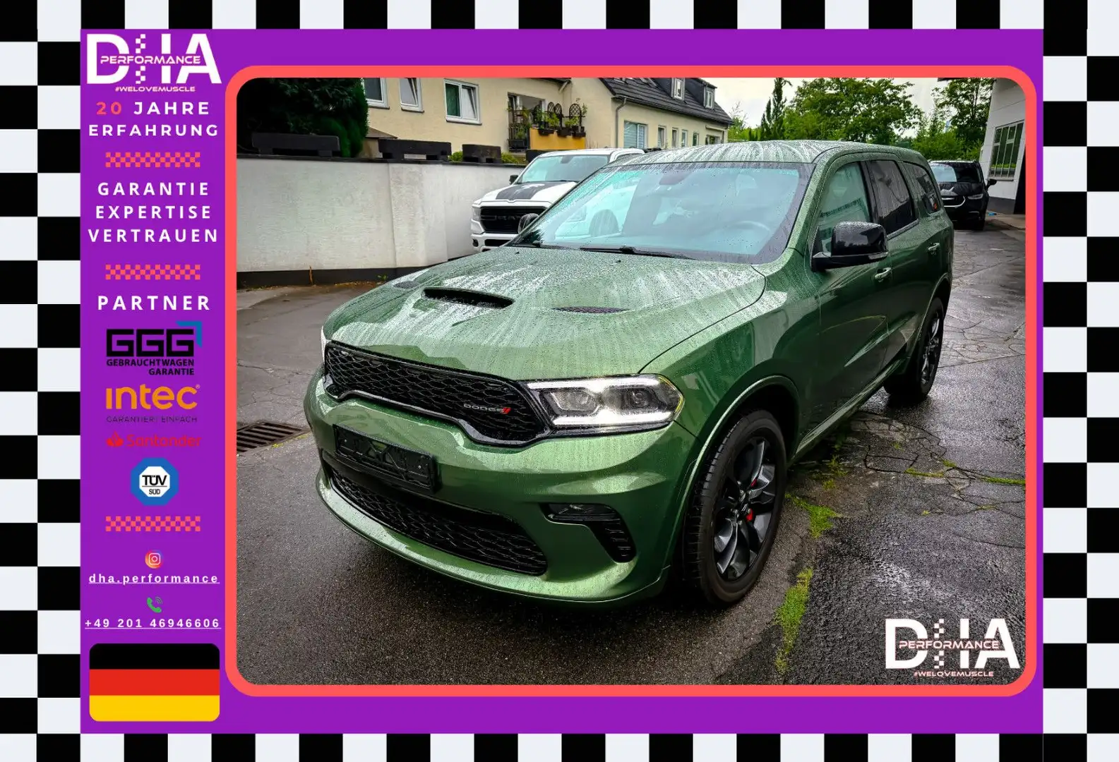 Dodge Durango DURANGO 3.6 4x4 FACELIFT*LED*SZHG*LPG*6 SITZE Groen - 1