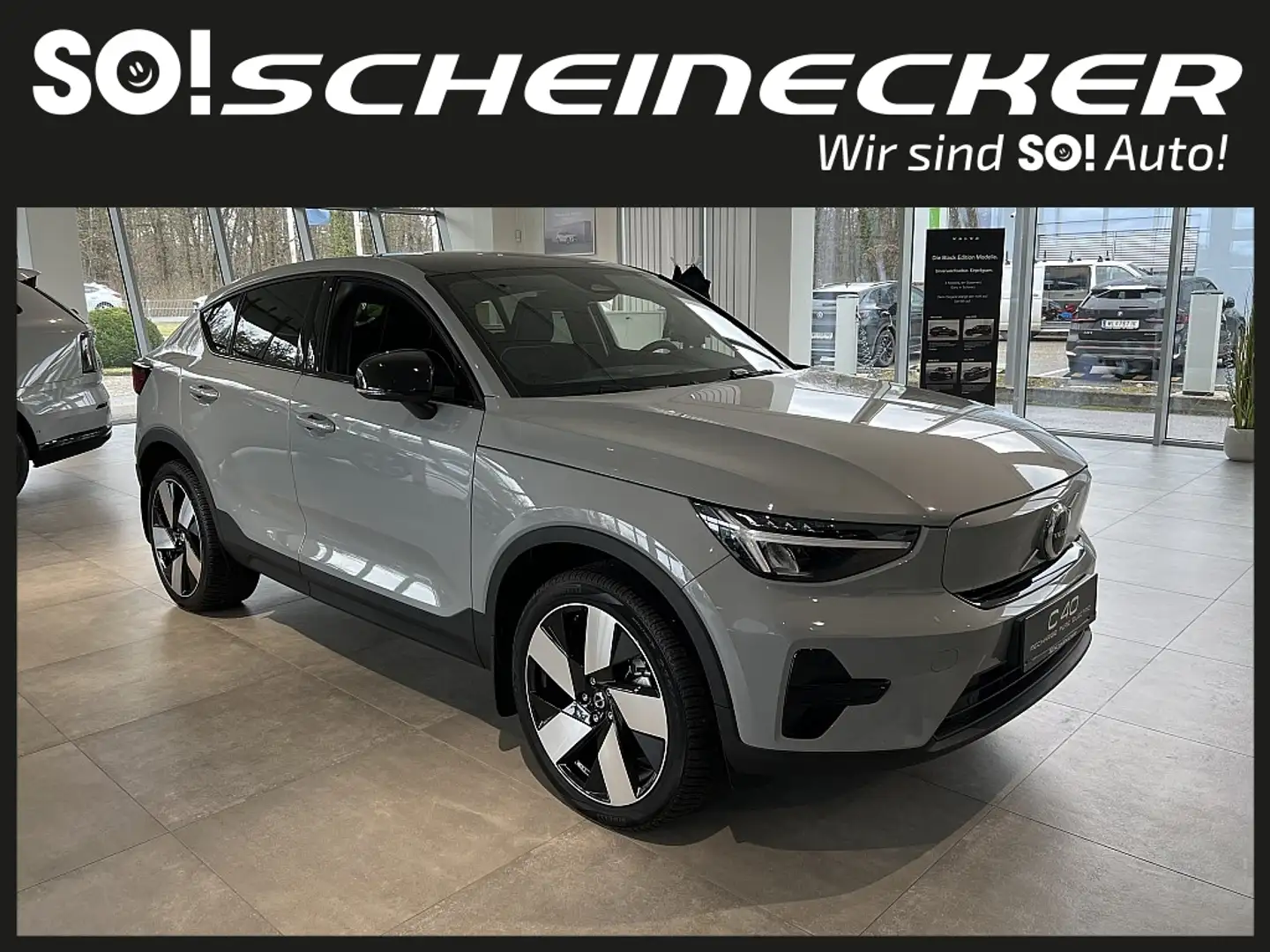 Volvo C40 Recharge Single Rear 67kWh Plus Grau - 1