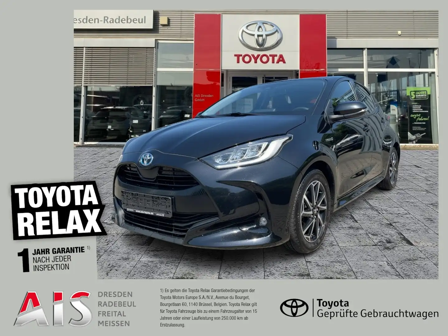 Toyota Yaris 1.5 Hybrid Team Deutschland KAM*SHZ*DAB Noir - 1