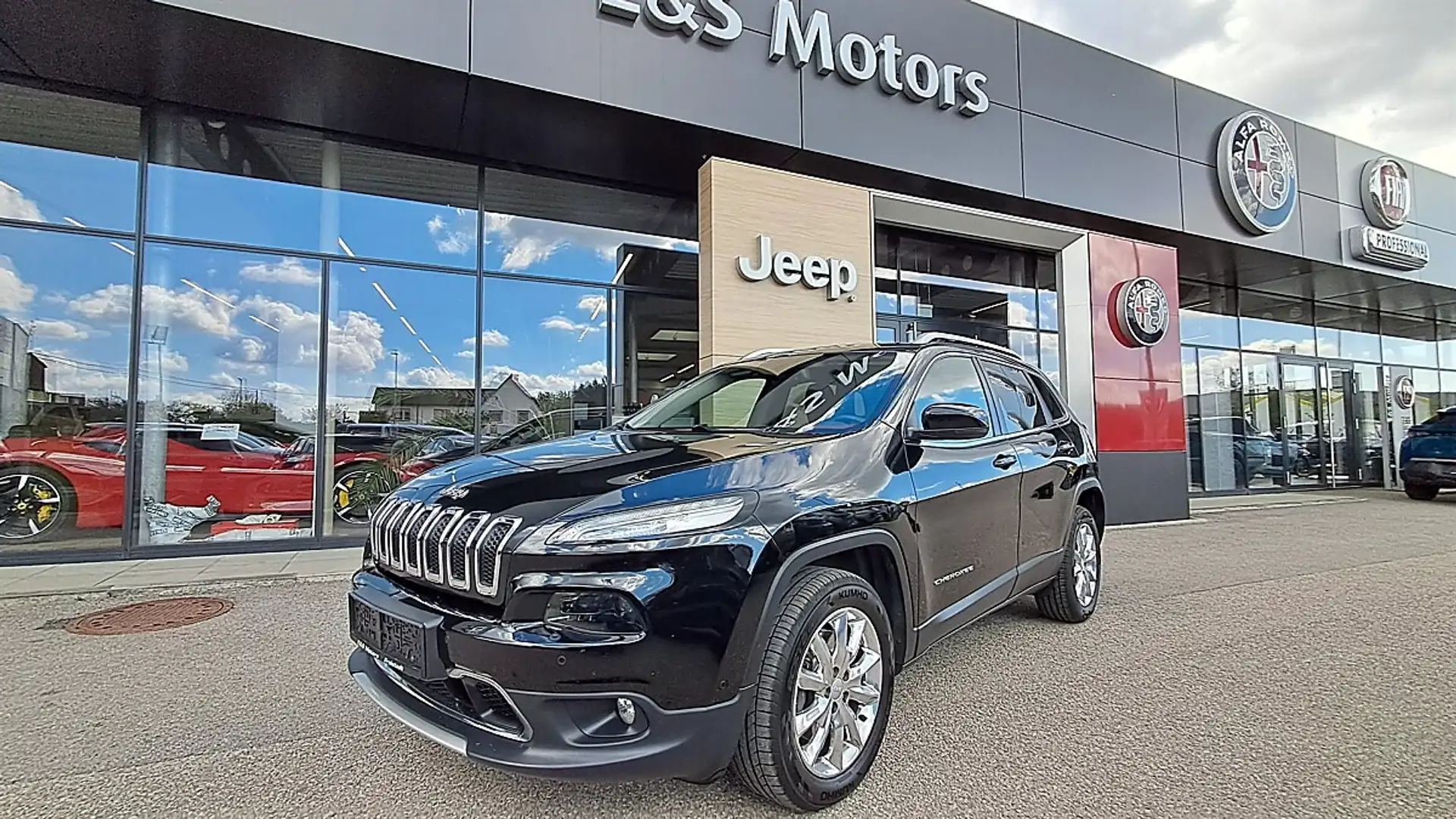 Jeep Cherokee 2,2 MultiJet II AWD Limited Aut. Schwarz - 1