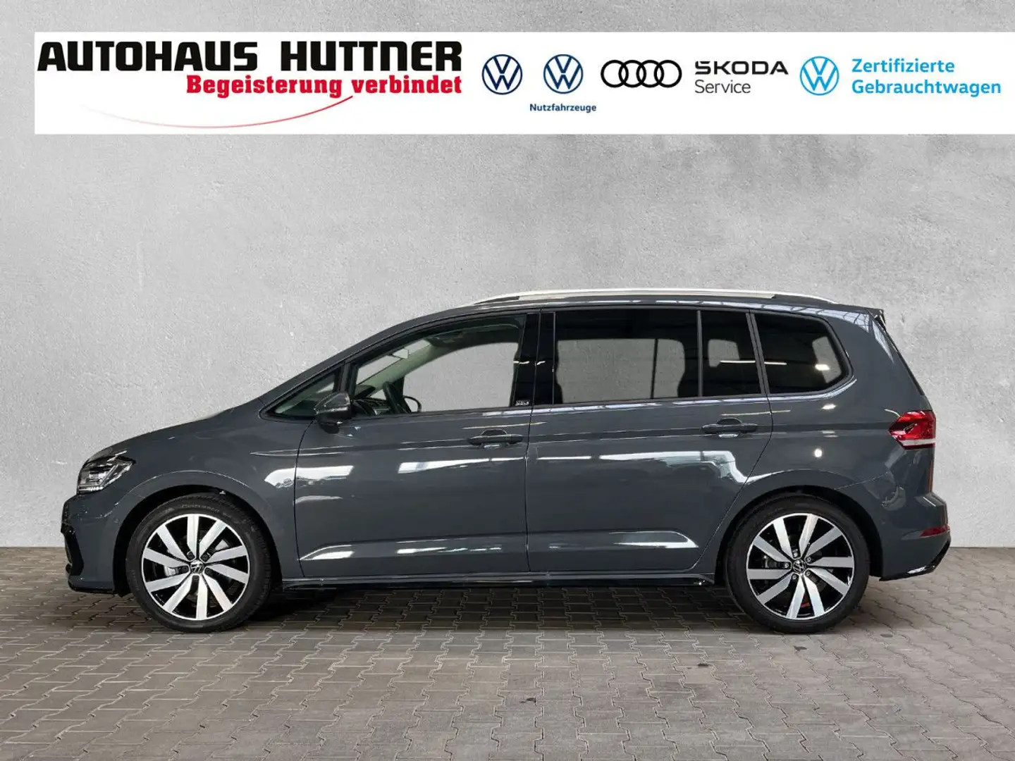 Volkswagen Touran R-LINE 1.5 TSI DSG AHK RÜCKFAHRKAMERA LED Grijs - 2
