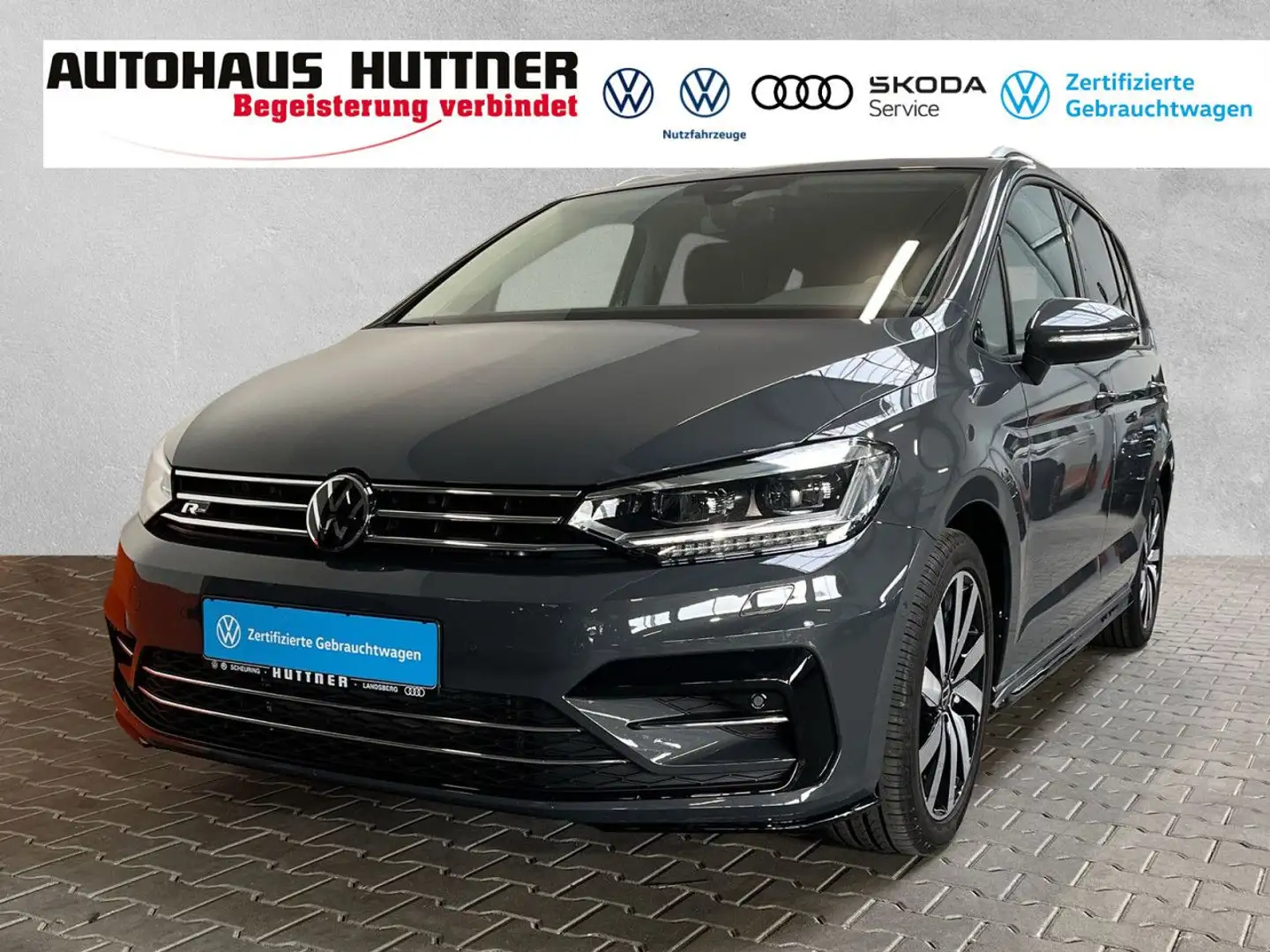 Volkswagen Touran R-LINE 1.5 TSI DSG AHK RÜCKFAHRKAMERA LED Grijs - 1