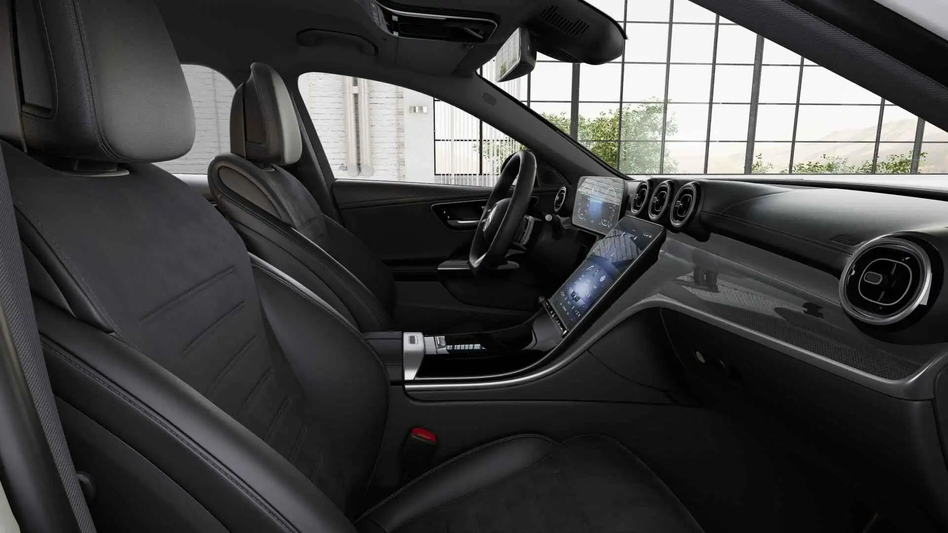 Mercedes-Benz C 300 E Break AMG Line | Nightpack | Verwarmde Zetels | Negro - 2