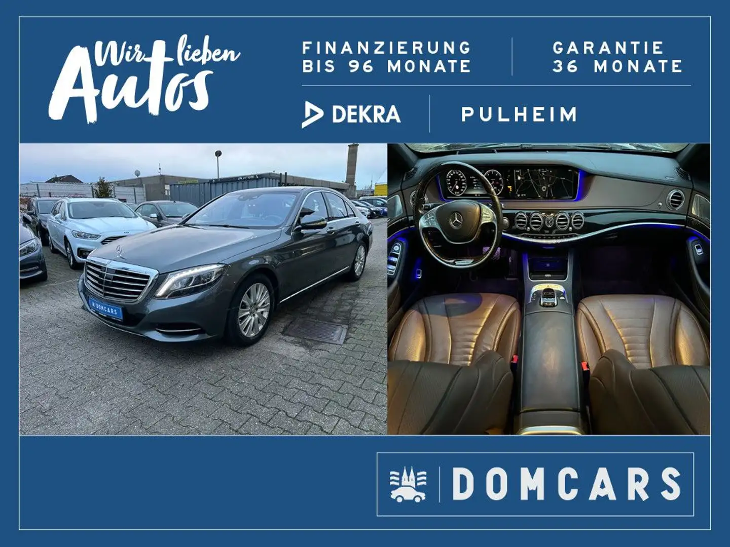 Mercedes-Benz S 500 4Matic/CHAUFFEUR/LUFTFEDERUNG/PANO/LEDER/ Gris - 1