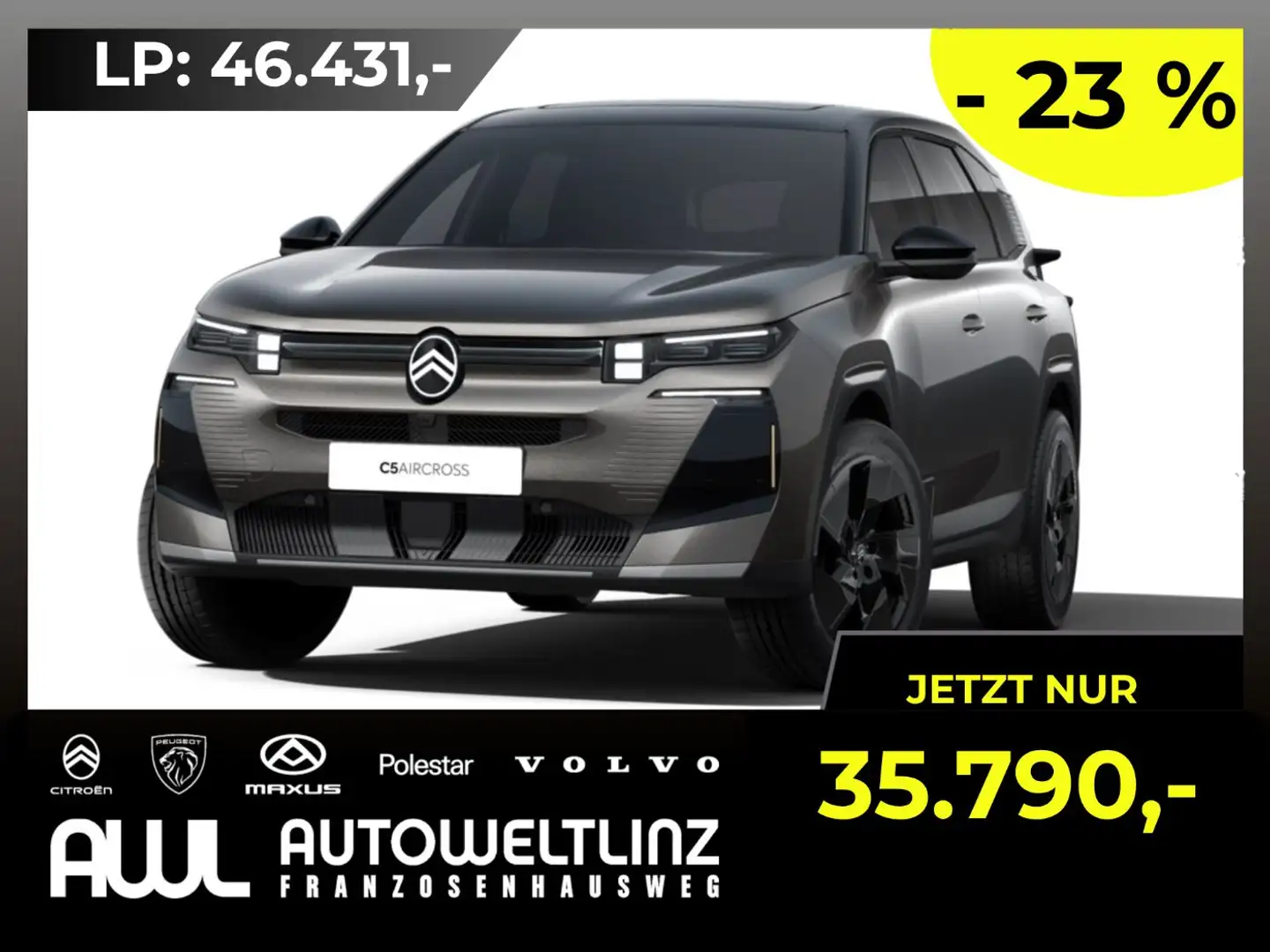 Citroen C5 Aircross 145 MAX LED+Navi+Pano Grau - 1