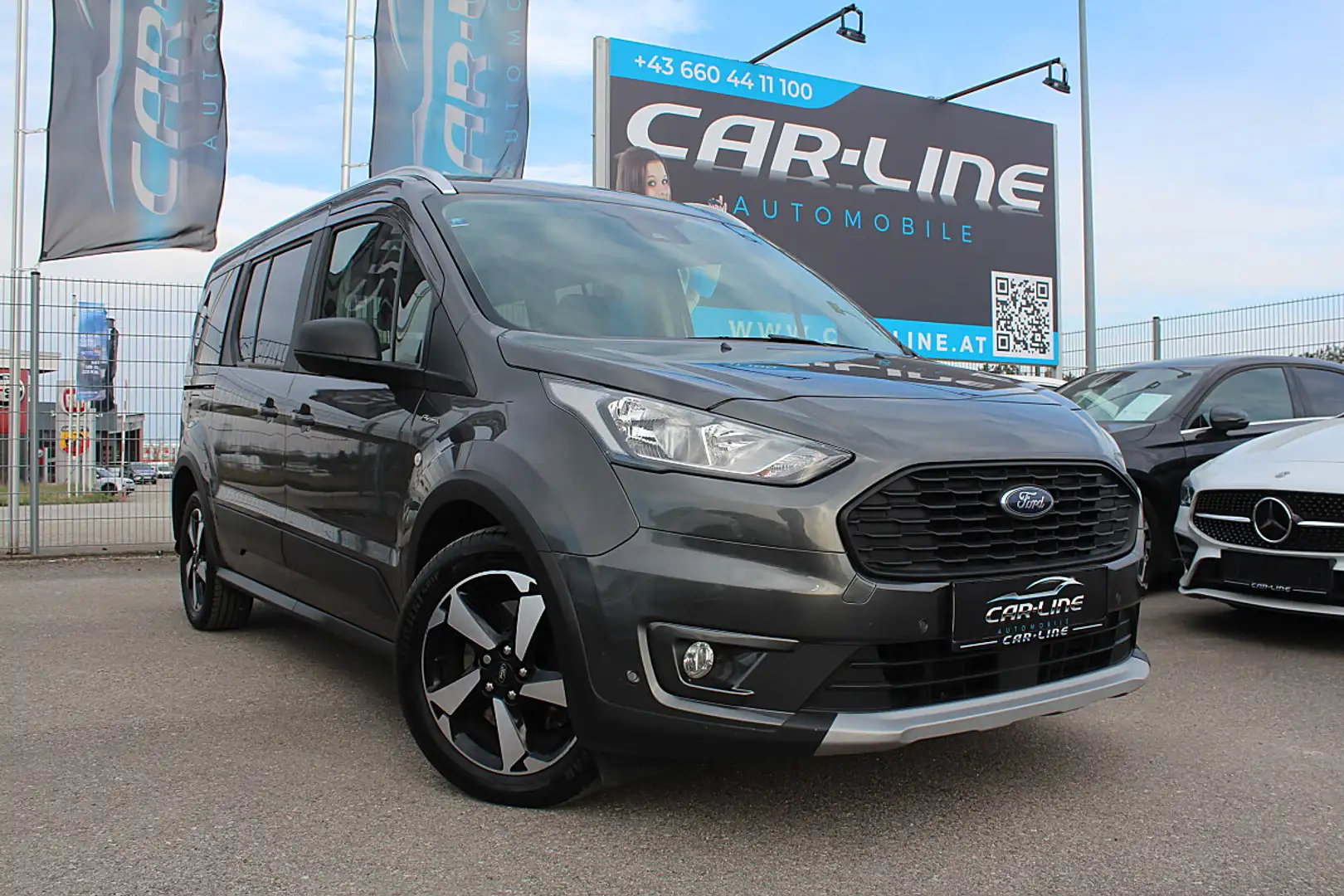 Ford Grand Tourneo Connect Active 1,5 EcoBlue L2 Aut. 7-Sitzer, Na... Grau - 1