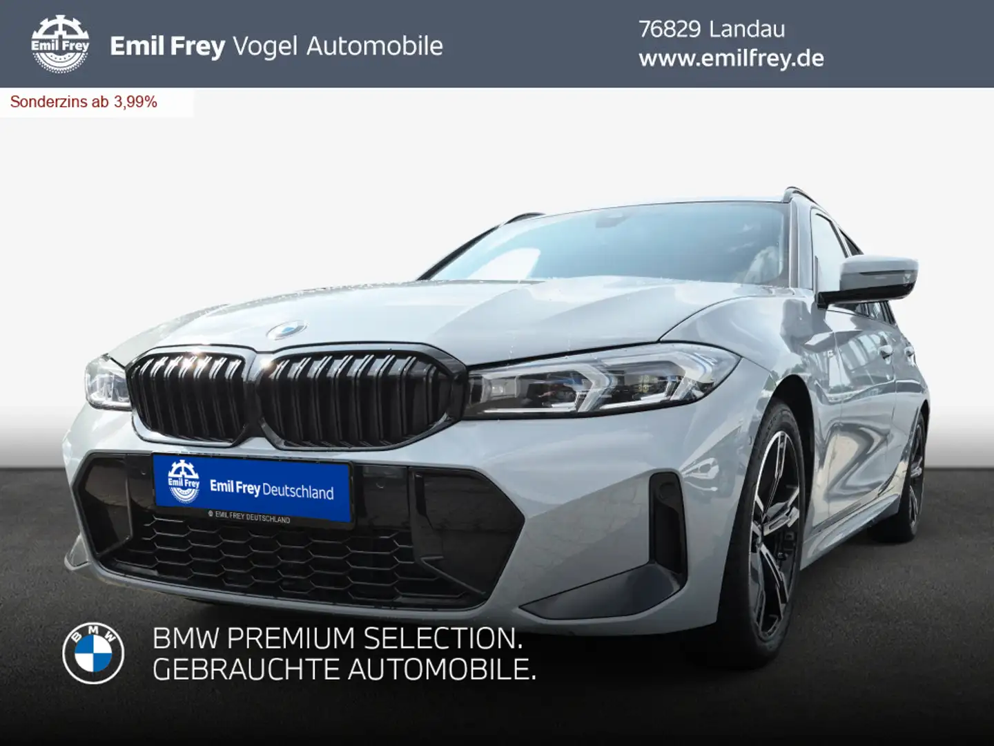 BMW 320 i Touring Aut. *SHZ*Navi*Sportpaket* Grau - 1