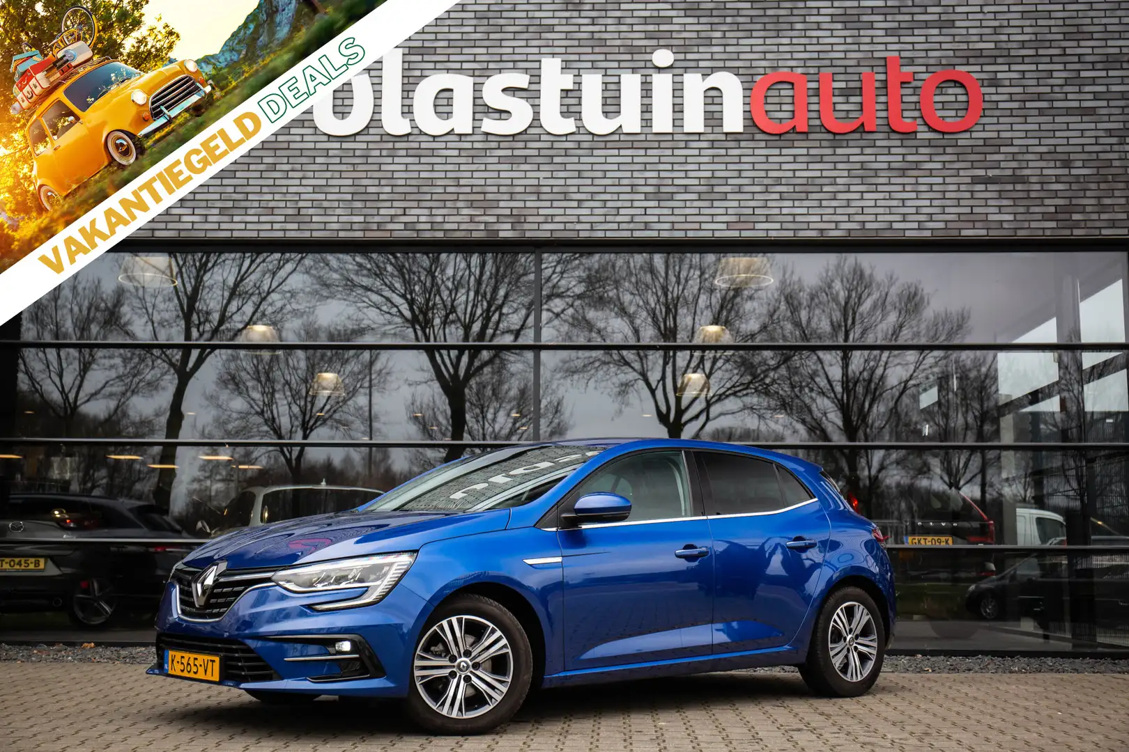 Renault Megane 1.3 TCe Intens , Navigatie, Trekhaak, Cruise contr Blauw - 1