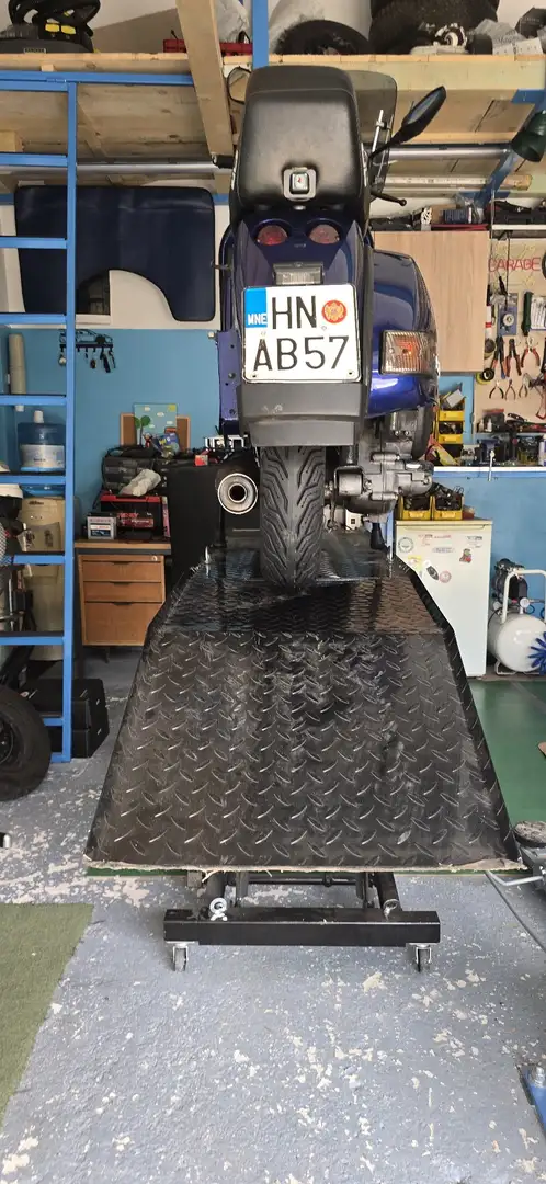 Vespa P 200 E Bleu - 1