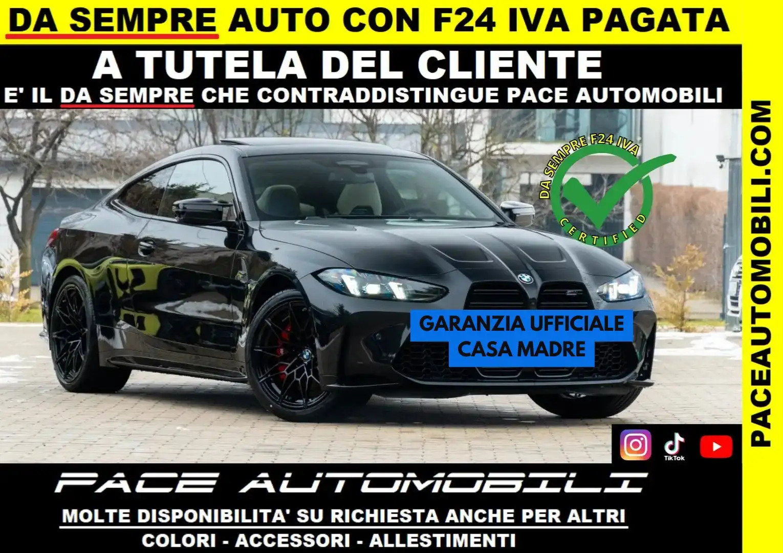 BMW M4 XDRIVE COMPETITION LED PDC KAMERA LASER LED TETTO Noir - 1