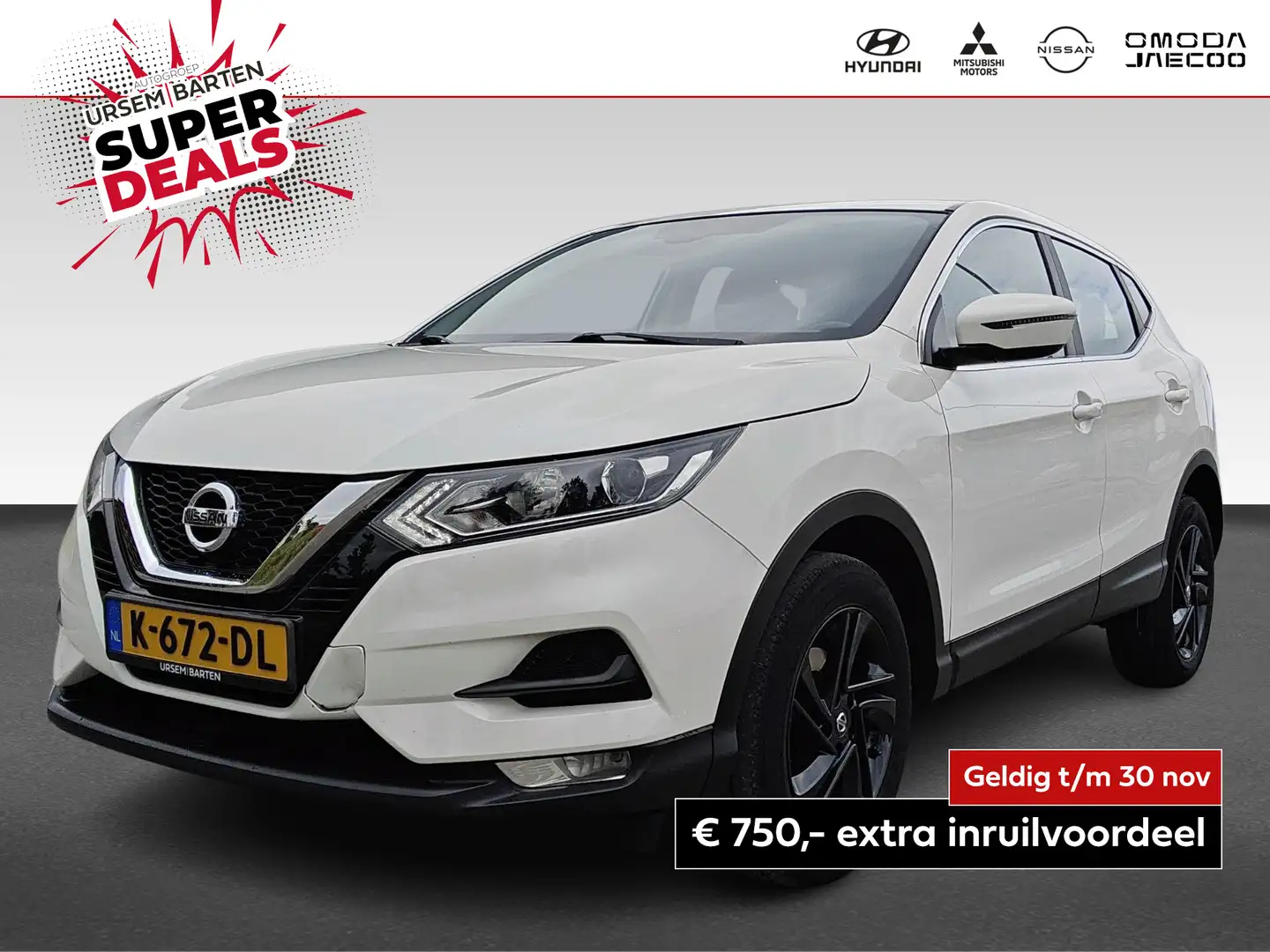Nissan Qashqai 1.3 DIG-T Acces Edition Wit - 1