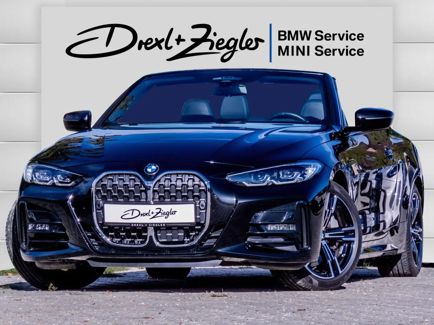 BMW 430 i Cabrio M Sport ACC Alarm H&K KoZg LRH ParkA Black - 1