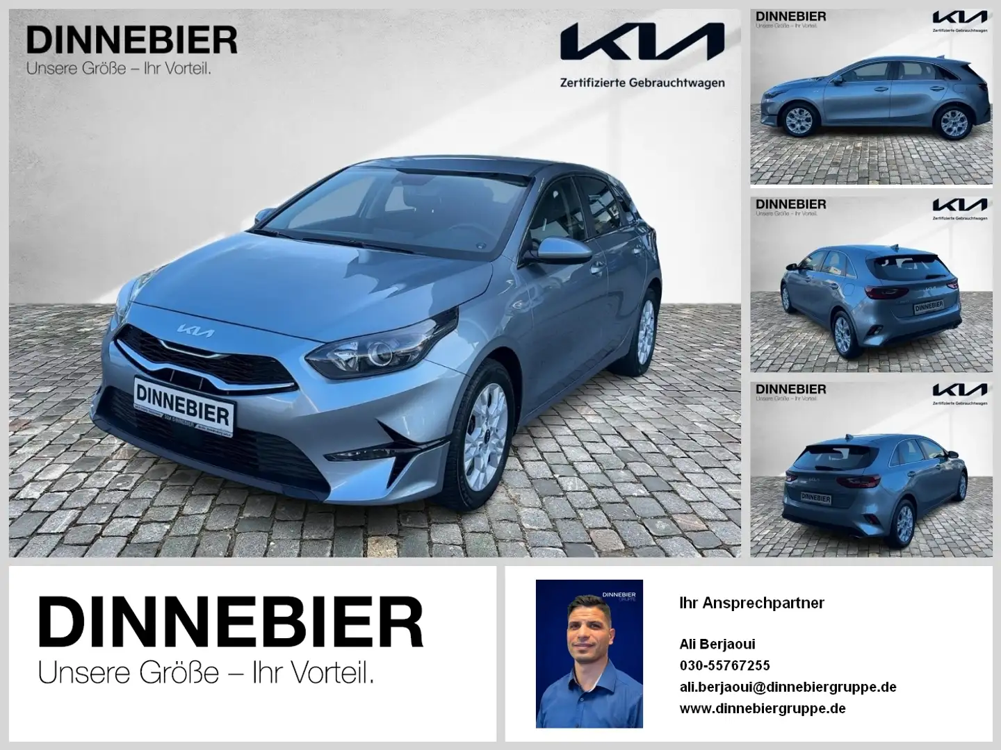 Kia Ceed / cee'd CEED 1.5T Vision Navi+Kamera+SHZ+Klimaautom. Argent - 1
