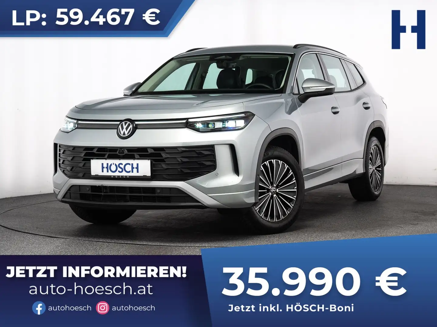 Volkswagen Tayron eTSI Life 7-SITZE HD-MATRIX 360° SCHNÄPPCHEN Silber - 1