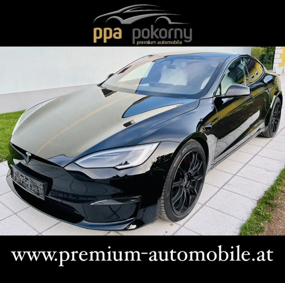 Tesla Model S Plaid - Topzustand 1.020 PS - 8fach+Aut.Fahren Czarny - 1