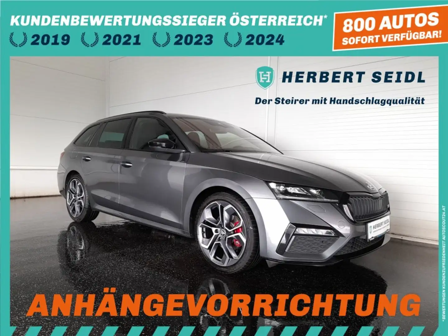 Skoda Octavia Combi "RS EDITION" 4X4 2,0 TDI DSG *19 ZOLL / CHALLENGE & KOMPORT PLUS / MATRIX-LED / DCC / AHV / E-KLAPPE* Grau - 1