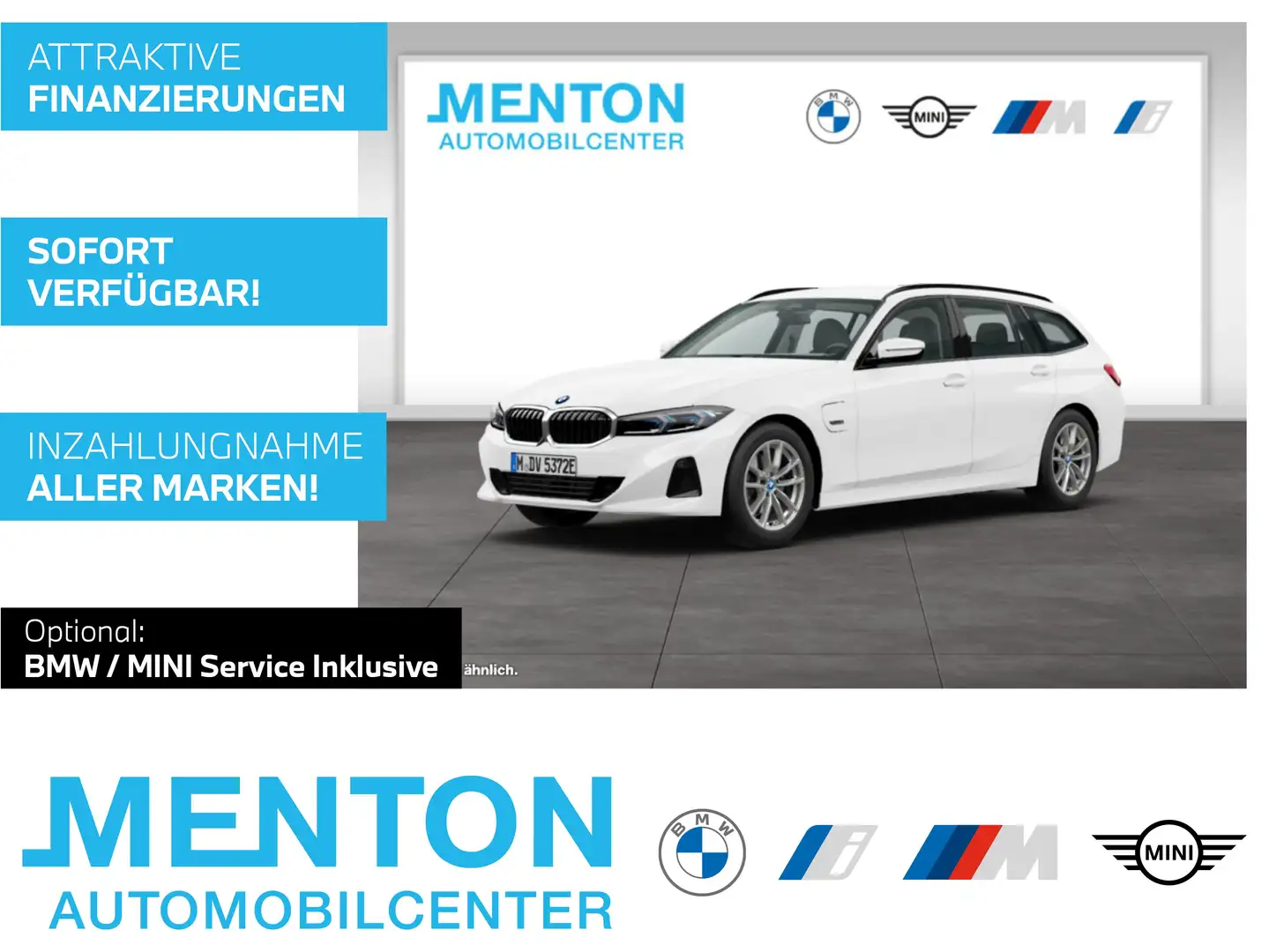 BMW 320 e LCProf./AHK/ad.LED/Shz/Parking-Assistant Weiß - 1