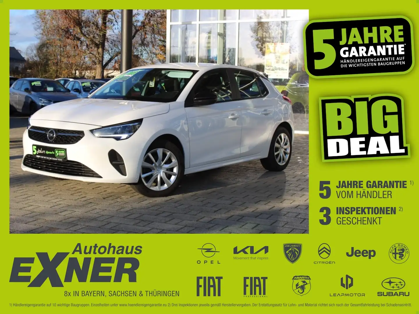 Opel Corsa 1.2 Turbo EDITION Navi+LED+Kamera+PDC+ Weiß - 1