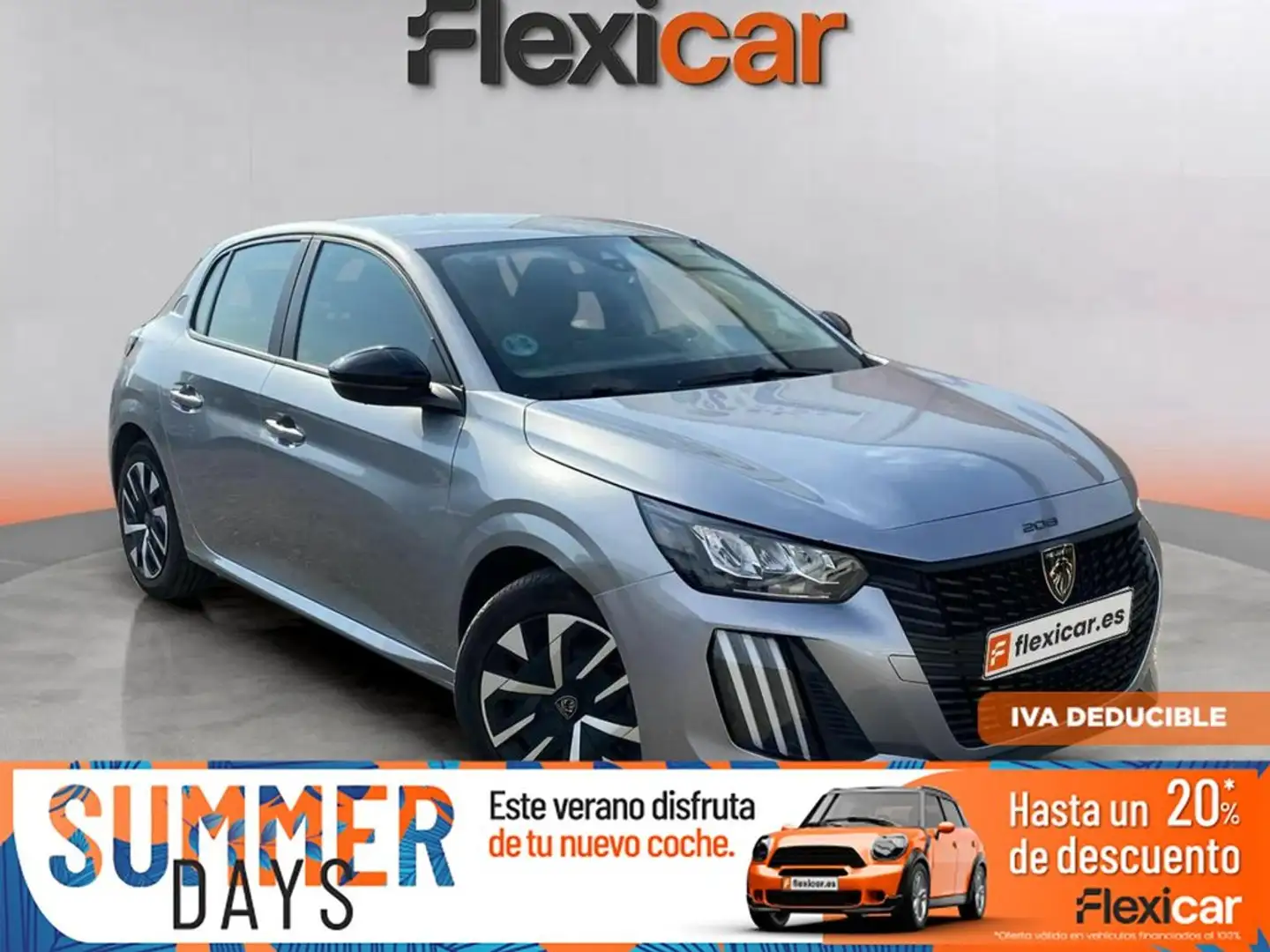 Peugeot 208 Active Puretech 100 Gris - 1