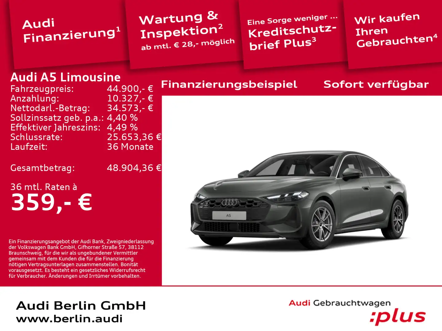Audi A5 TDI S tr. Grau - 1