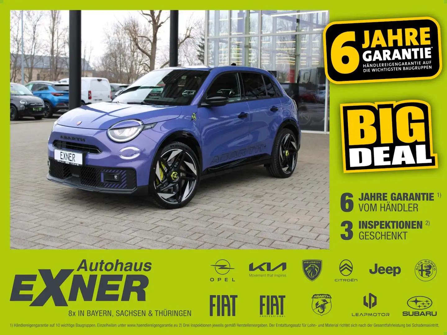 Abarth 600e Scorpionissima 20-Zoll, Sabelt Racing Sitze Mauve - 1