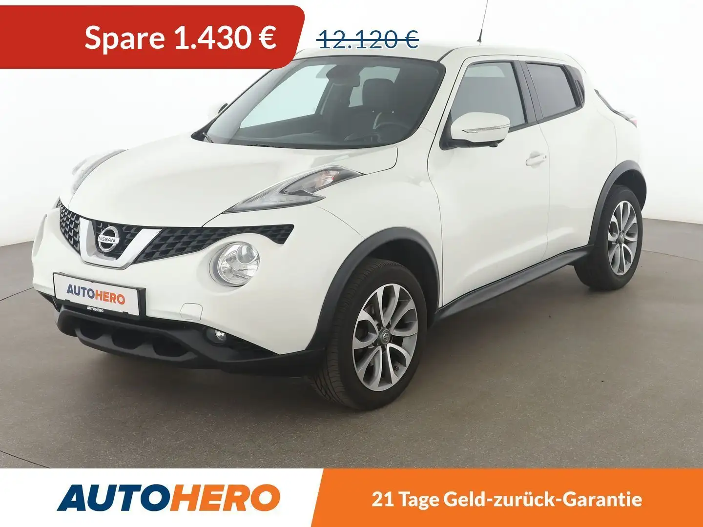 Nissan Juke 1.5 Turbodiesel Tekna *NAVI*TEMPO*360°*SHZ* Weiß - 1