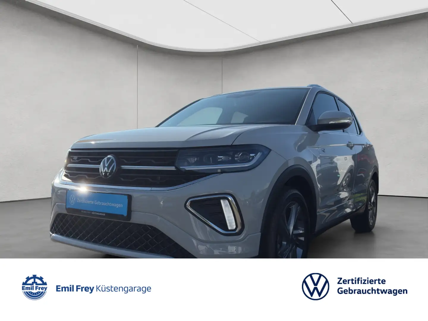 Volkswagen T-Cross R-Line 1.0l TSI DSG ACC NAVI SHZ KLIMA L Grau - 1
