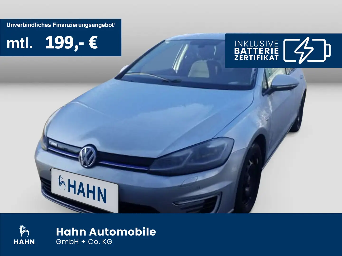 Volkswagen Golf e-Golf Wärmep CCS Cam ACC Dynaudio Navi Silber - 1